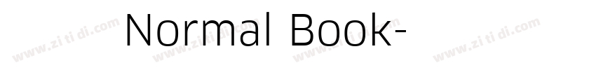 未來熒黑 Normal Book字体转换